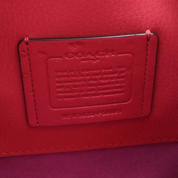 Coach F58661 Leather Shoulder Bag Crossbody Pink Women's - Picture 8 of 8